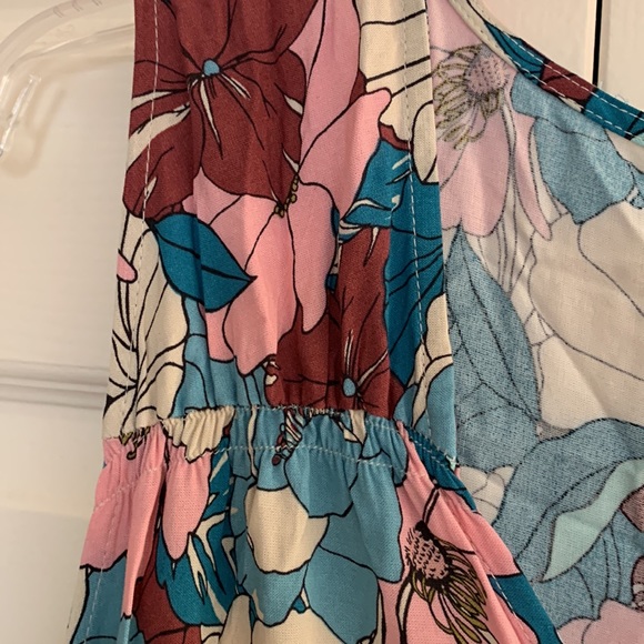 True Craft NWT🔥DEAL floral print , tiered ruffle/shirred dress, size 4X - Picture 5 of 6